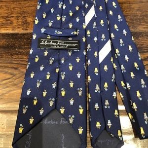 Salvatore Ferragamo Accessories - Salvatore Ferragamo Tie flower blue Salvatore Ferragamo Accessories - Salvatore Ferragamo Tie flower blue